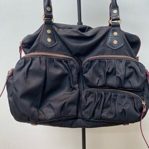 MZ Wallace Luxury Baby Bag with Gold Accents